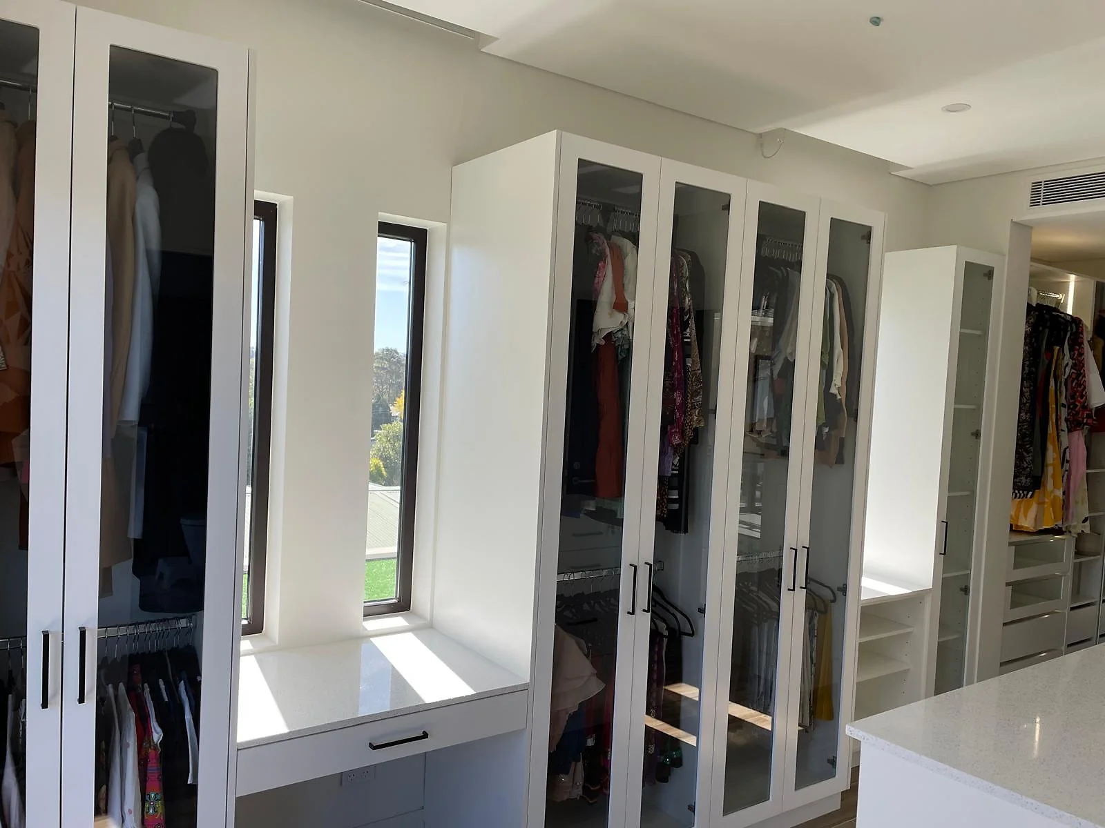 Custom wardrobe storage and fitted joinery by H&R Kitchens