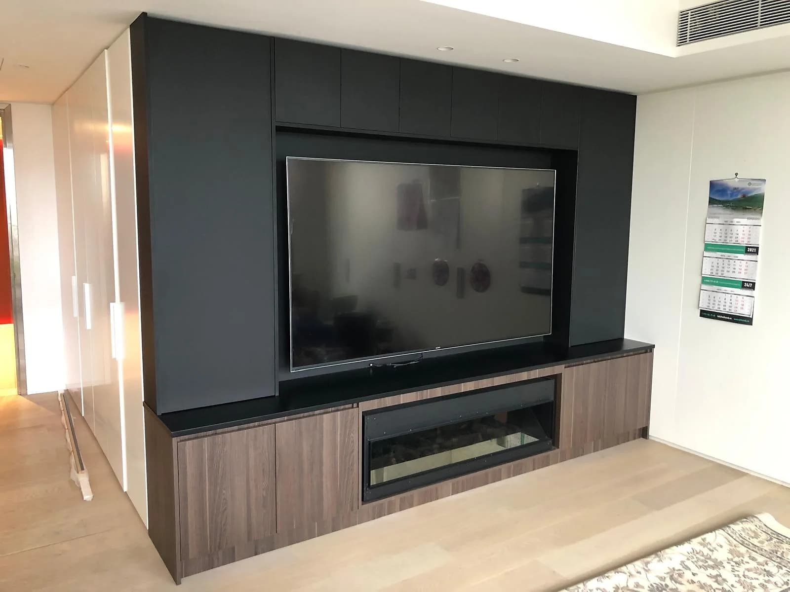 Custom entertainment joinery and built-in cabinetry from the H&R Kitchens portfolio